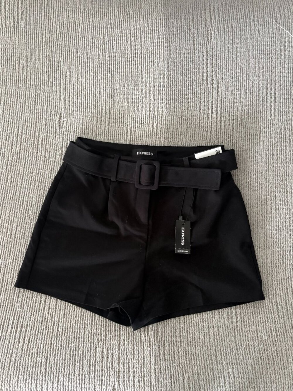 High Waisted Belted Shorts